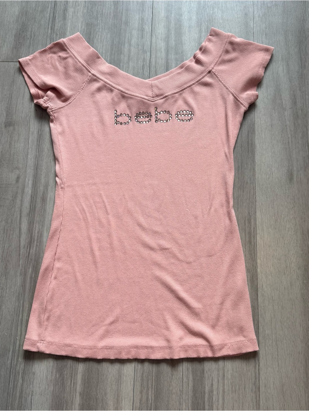 Bebe Light Pink Tee Medium